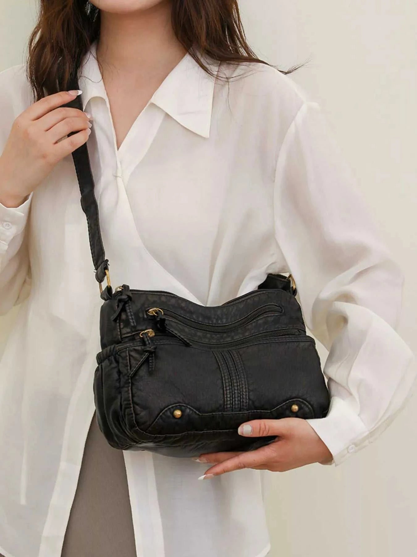 Multi-Pocket Crossbody Bag