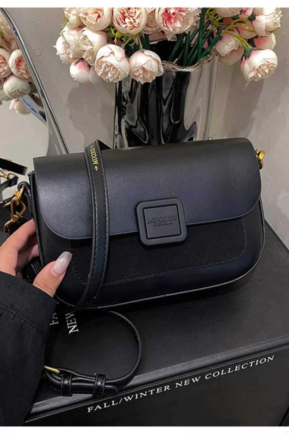 Flap Closure Shoulder Bag