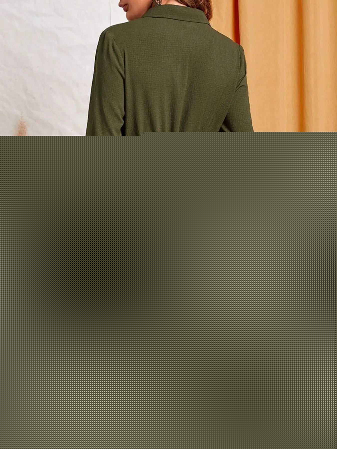 Button-Down Belted Shirt Dress
