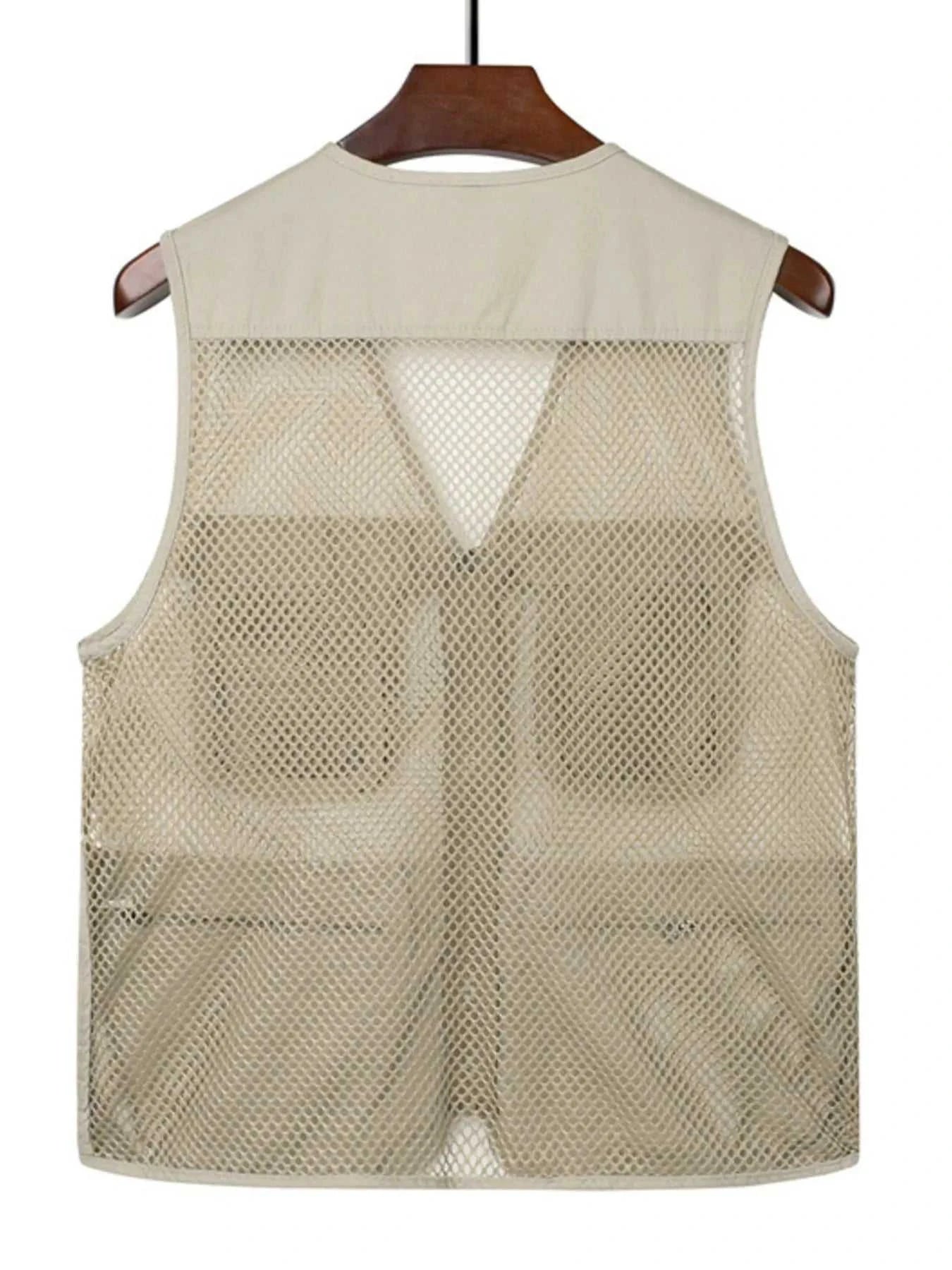 Men's Plus Size Zip Up Cargo Vest