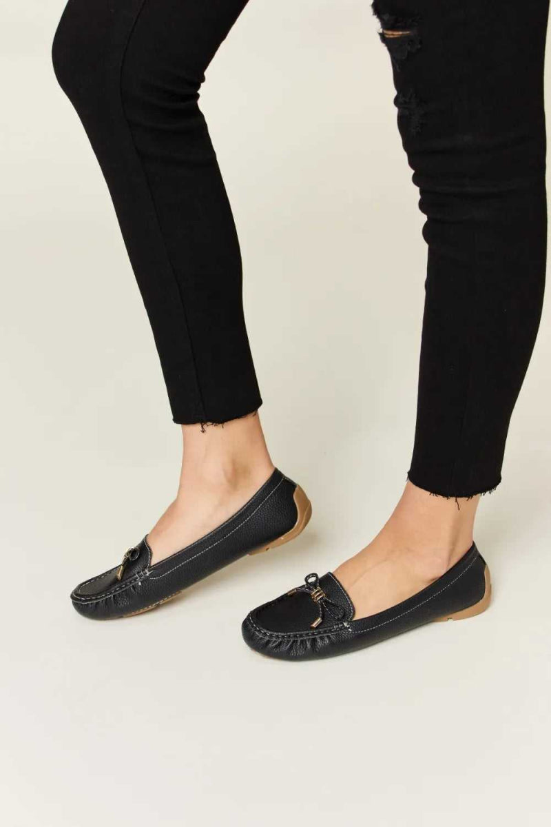 Forever Link Slip On Bow Flats Loafers - Hopeford Streams