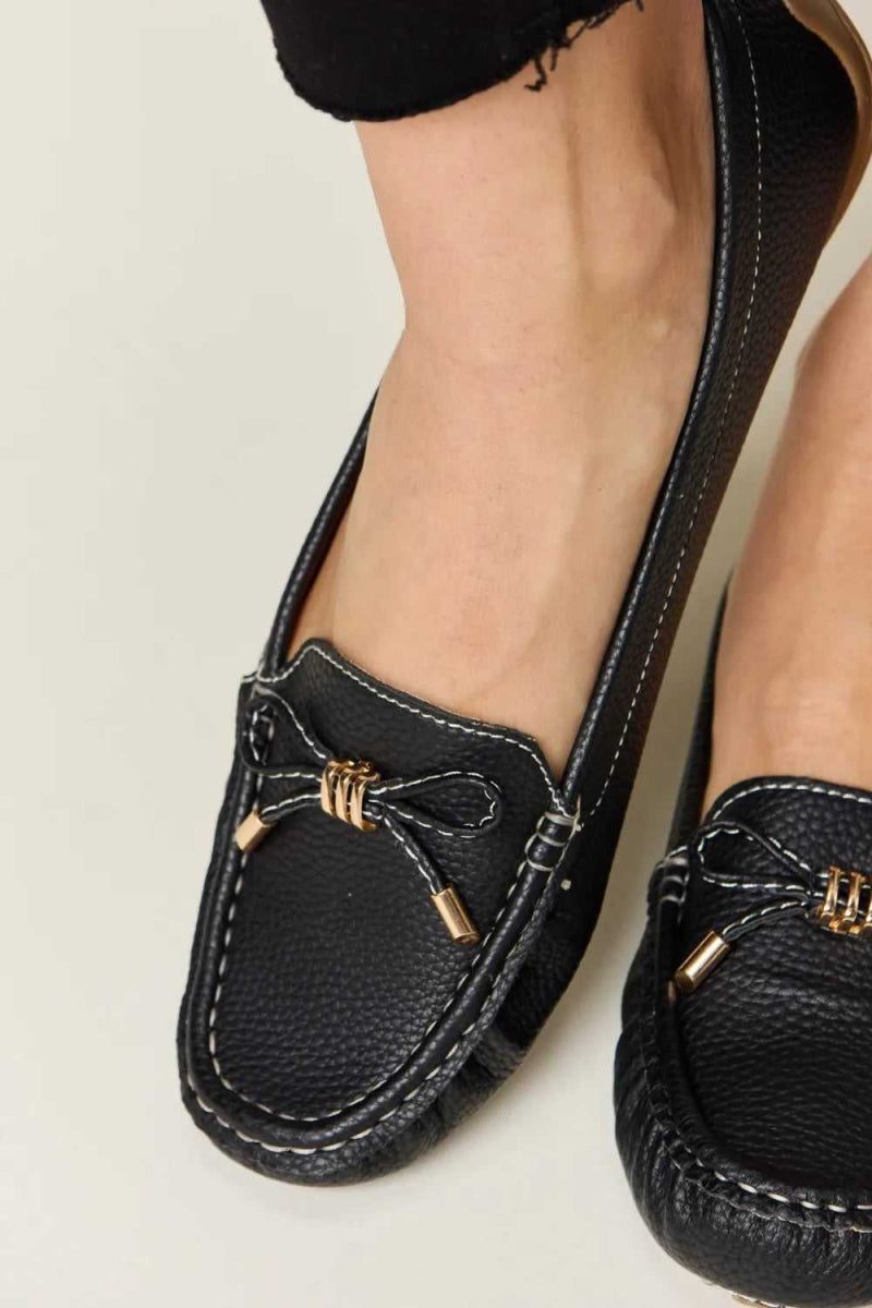 Forever Link Slip On Bow Flats Loafers - Hopeford Streams