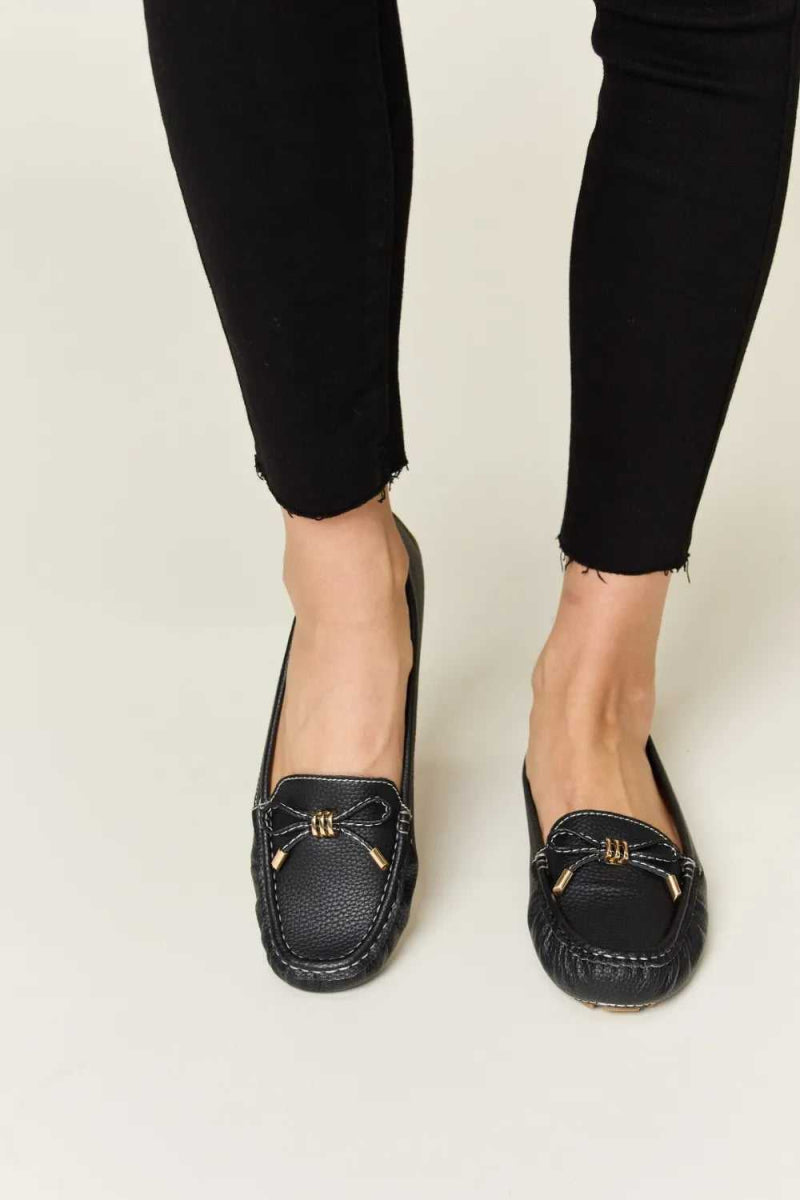 Forever Link Slip On Bow Flats Loafers - Hopeford Streams