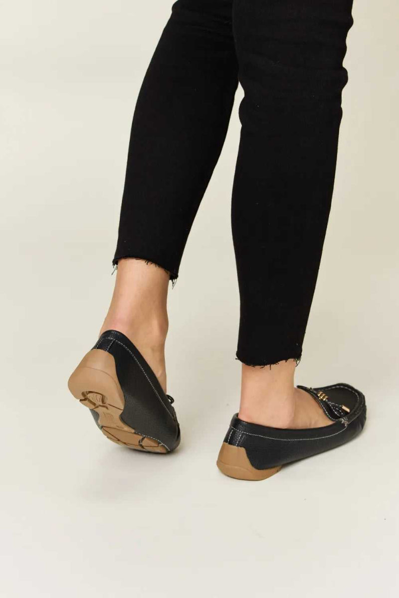Forever Link Slip On Bow Flats Loafers - Hopeford Streams