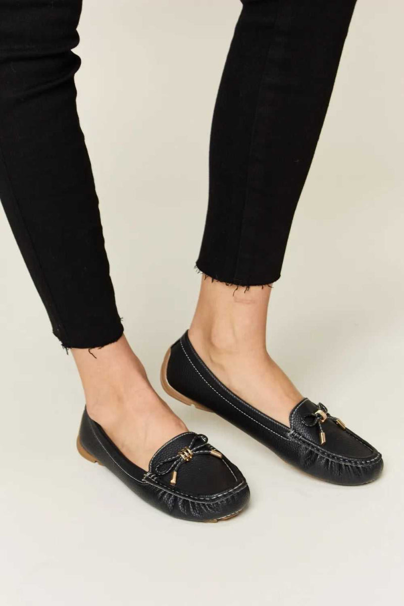 Forever Link Slip On Bow Flats Loafers - Hopeford Streams