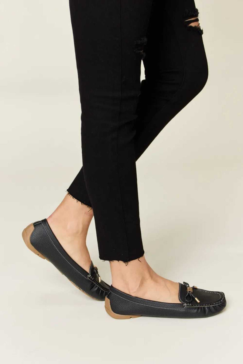 Forever Link Slip On Bow Flats Loafers - Hopeford Streams