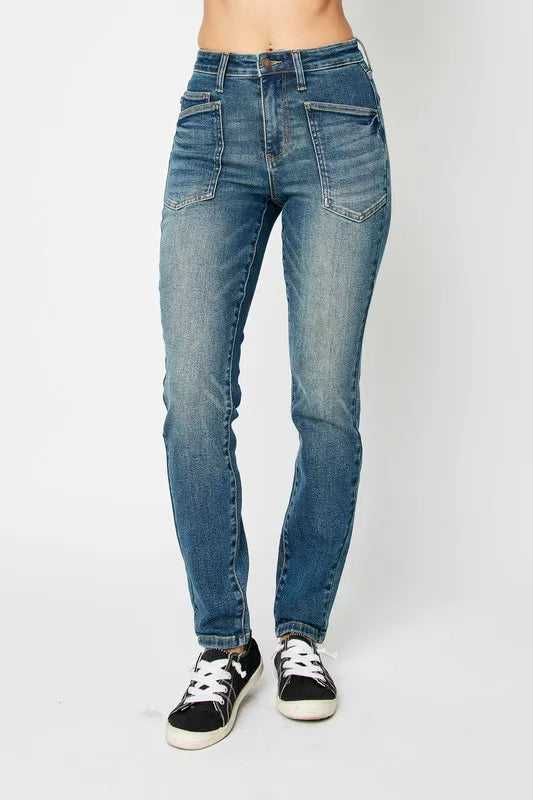 Judy Blue Full Size High Waist Skinny Jeans - Hopeford Streams