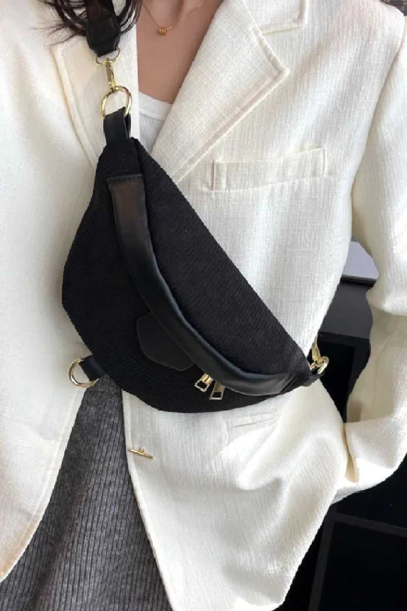 Zenana Corduroy Crossbody Bag with Removable Strap - Hopeford Streams