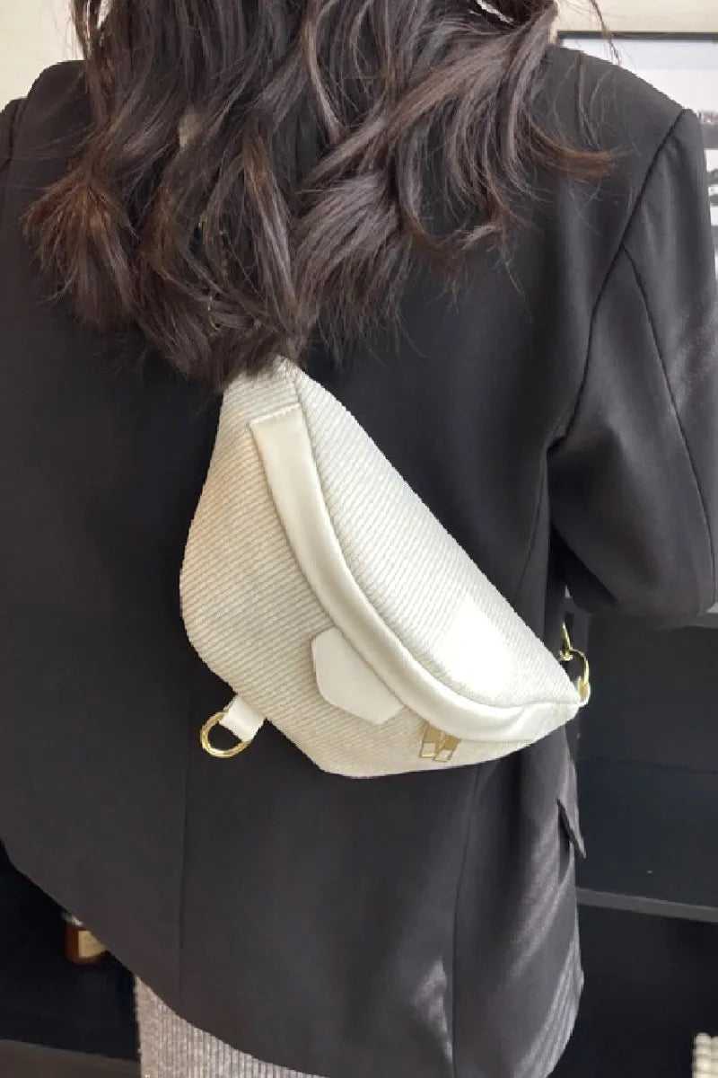 Zenana Corduroy Crossbody Bag with Removable Strap - Hopeford Streams