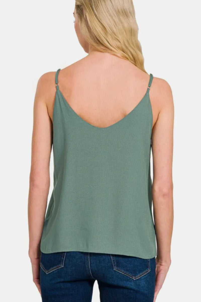 Zenana Two Layered Spaghetti Strap Cami - Hopeford Streams