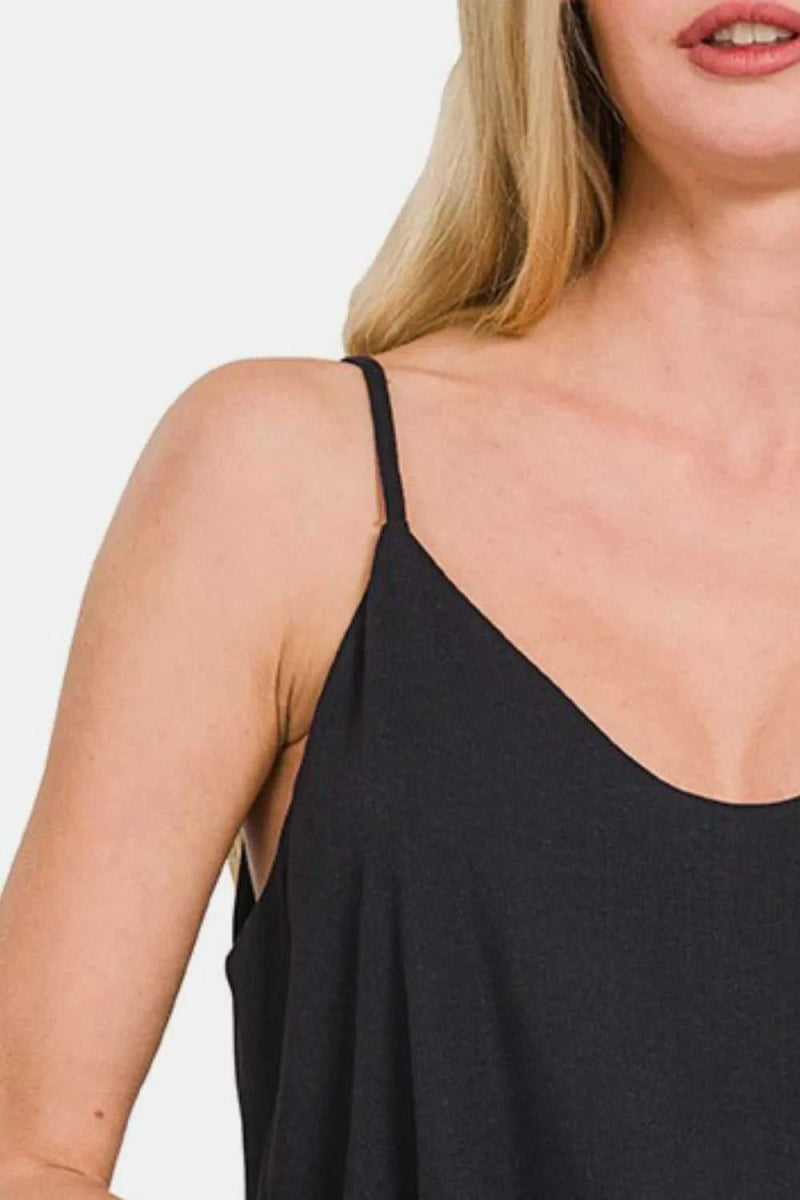 Zenana Two Layered Spaghetti Strap Cami - Hopeford Streams