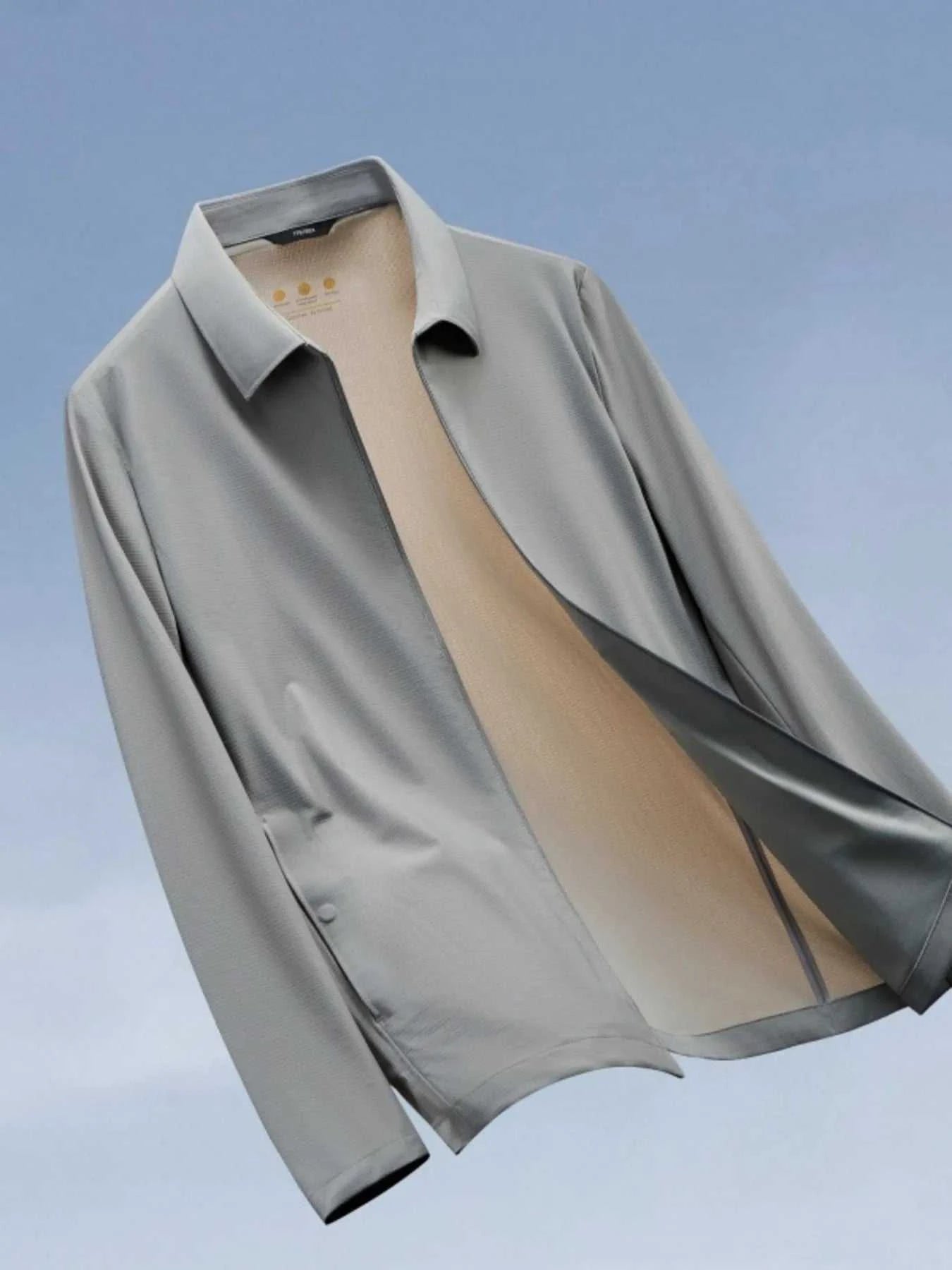 Men's Plus Size Zip Up Long Sleeve Jacket