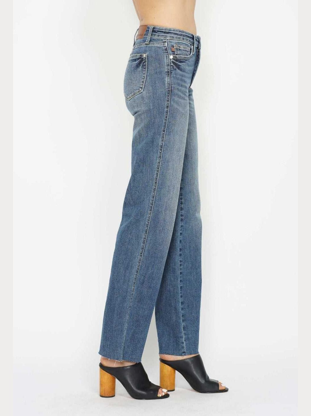 Judy Blue Full Size Tummy Control Straight Jeans -- 
