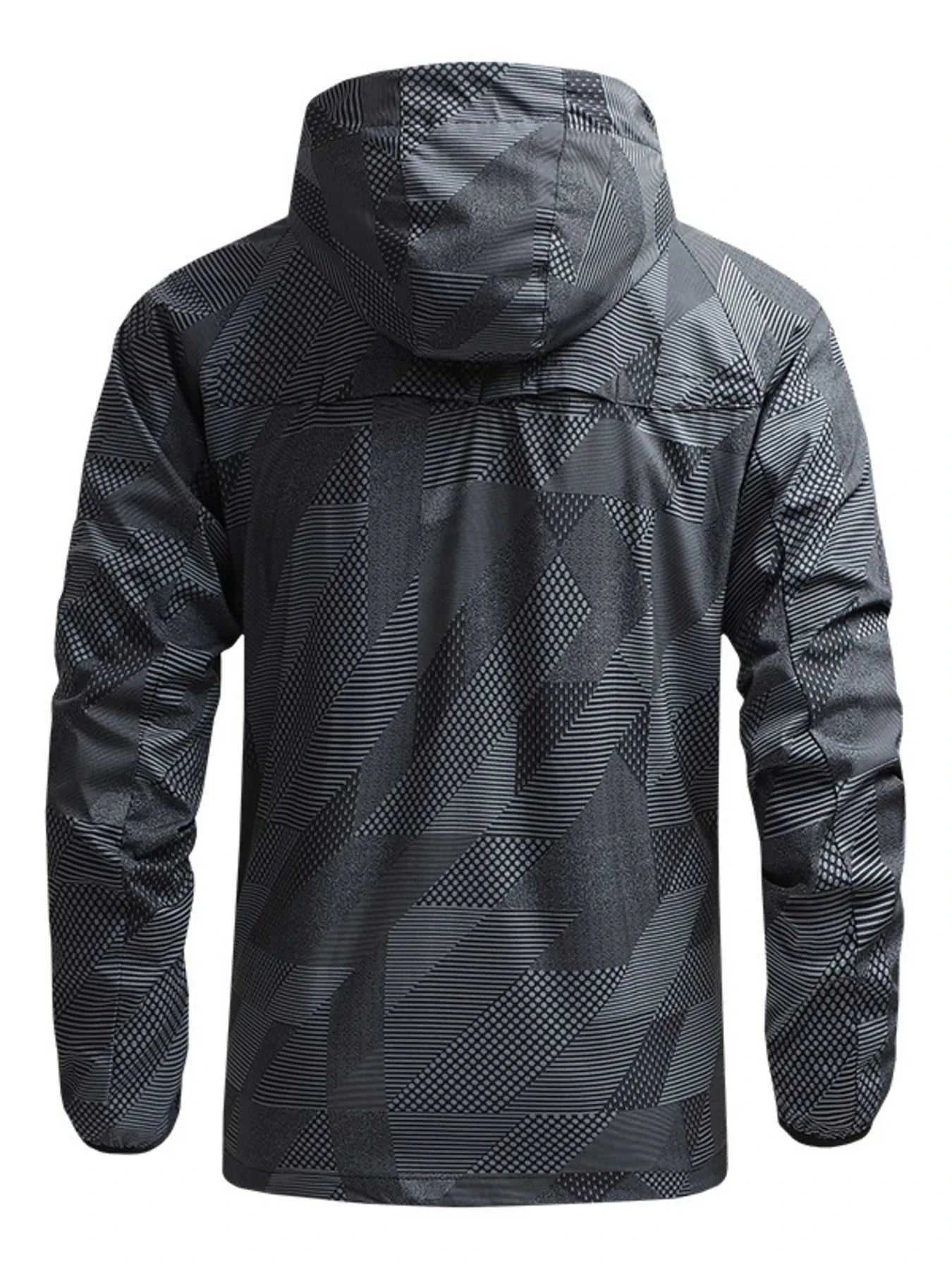 Men's Full Size Zip Up Hooded Jacket Plus Size