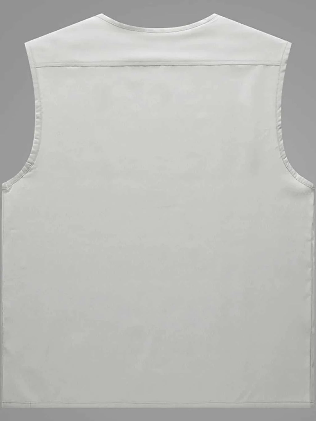 Men's Plus Size Zip Up V-Neck Vest