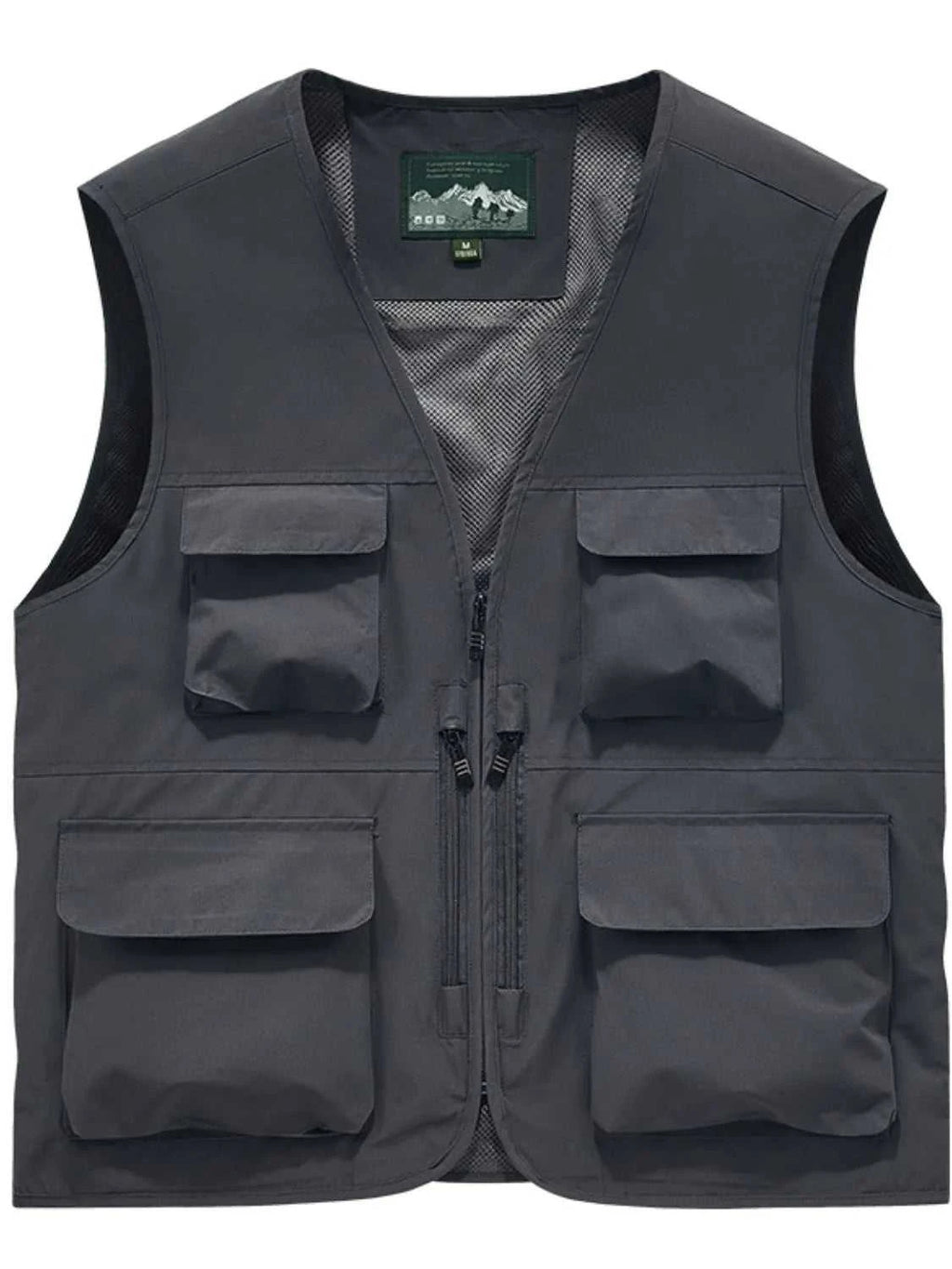 Men's Full Size Zip Up Vest Plus Size
