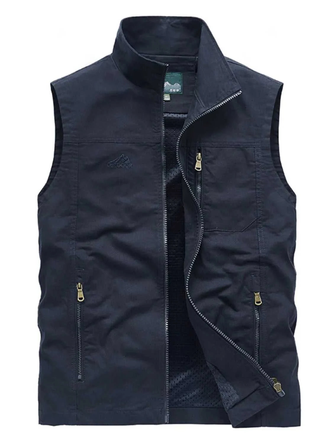 Men's Plus Size Zip Up Vest