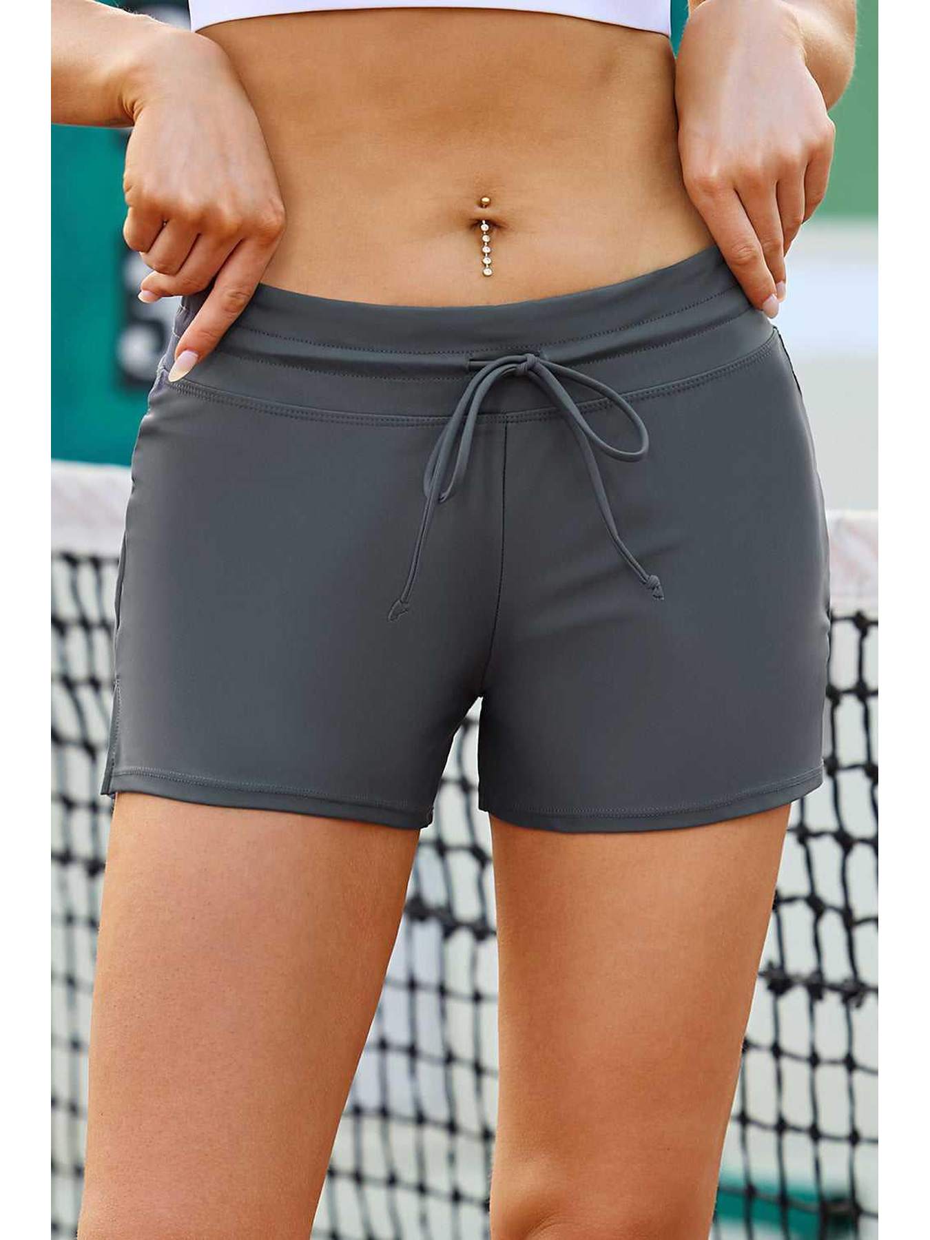 Full Size Drawstring Swim Shorts -- 