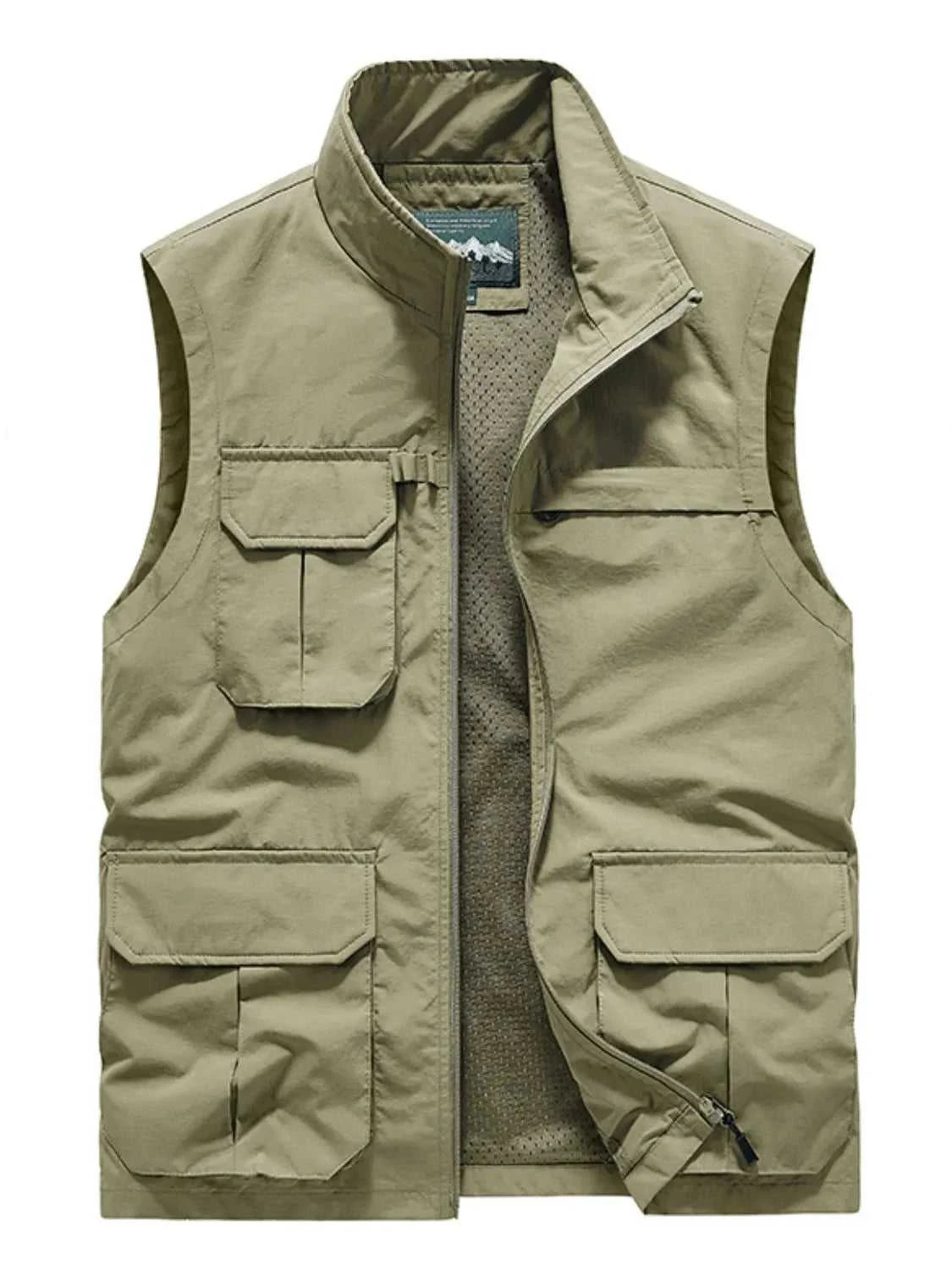 Men's Plus Size Zip Up Vest