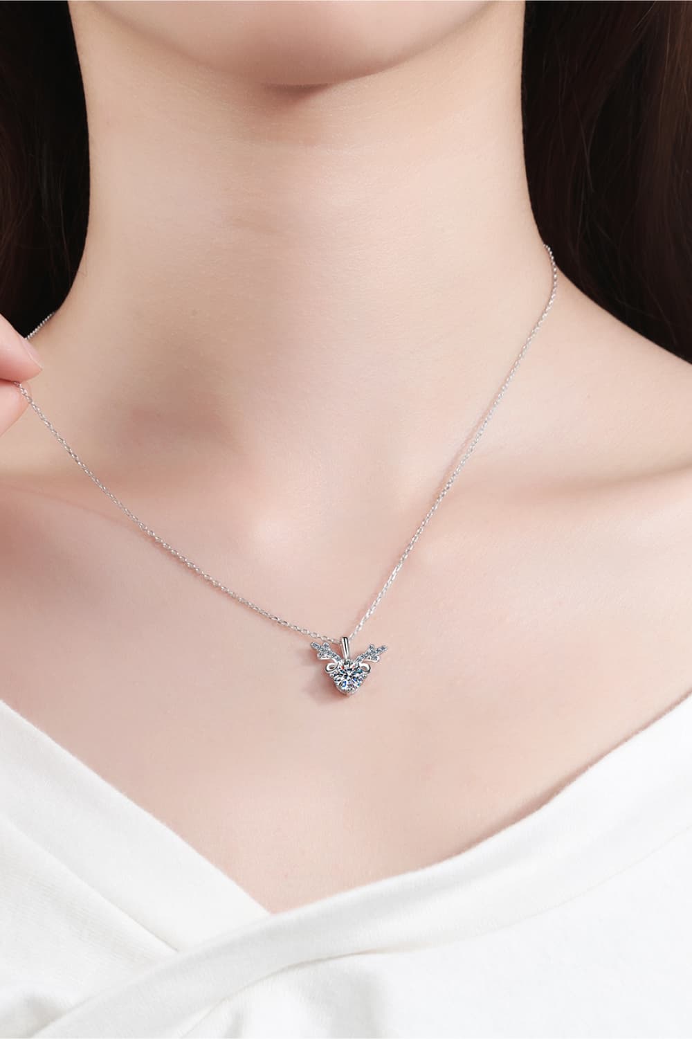 1 Carat Moissanite 925 Sterling Silver Necklace - product_type from hopeford-streams.myshopify.com