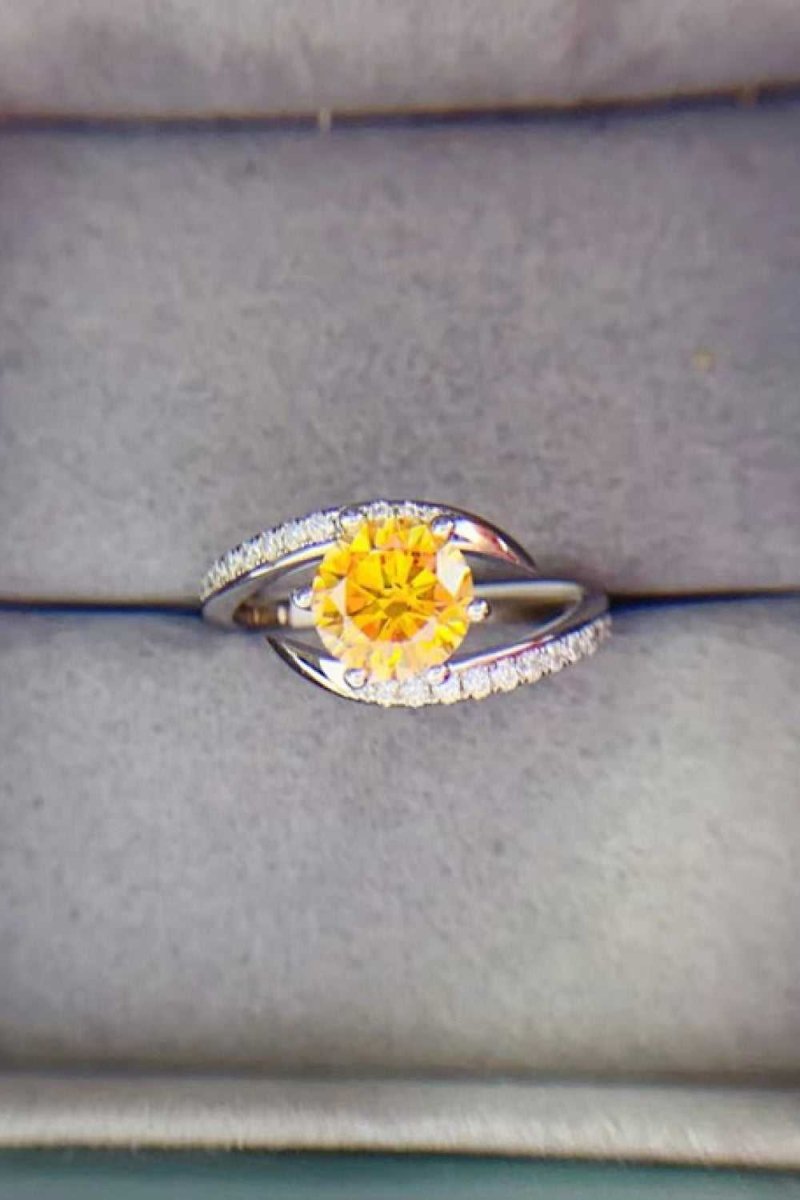 1 Carat Moissanite 925 Sterling Silver Ring - Hopeford Streams
