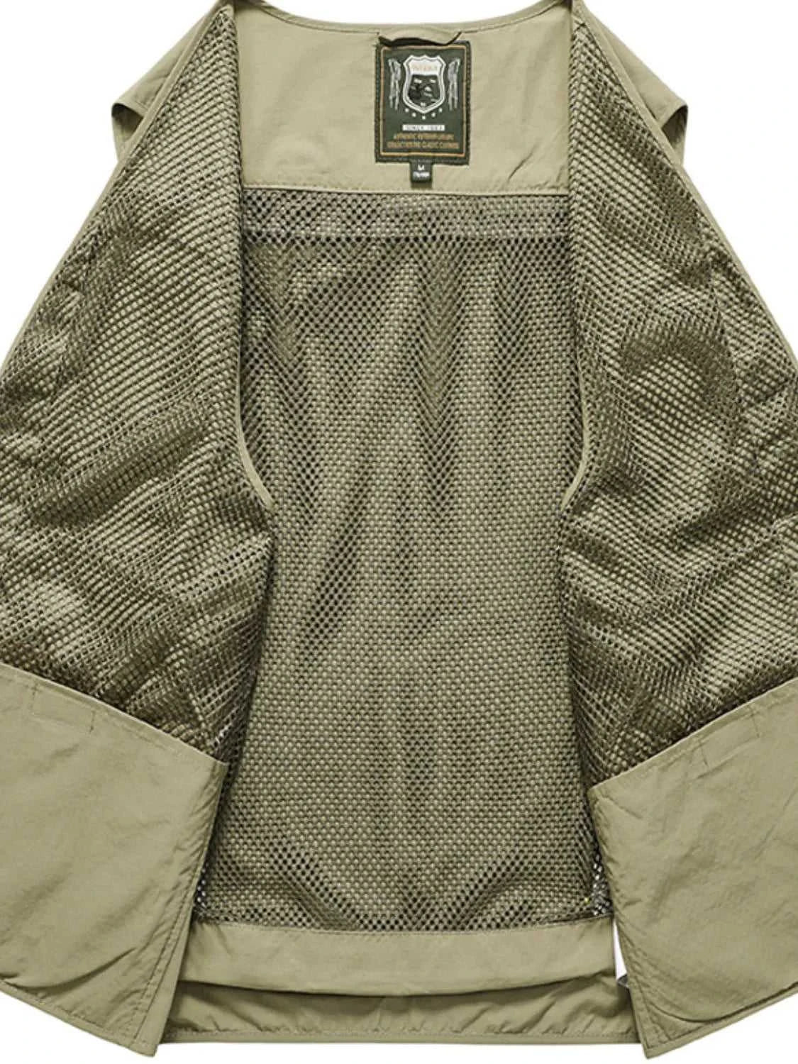 Men's Full Size Zip Up Vest with Pockets Plus Size