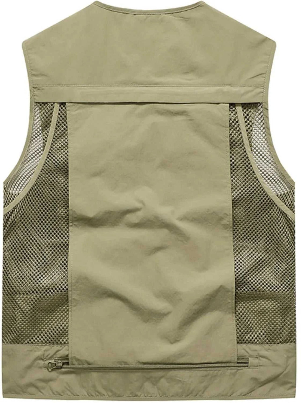 Men's Full Size Zip Up Vest with Pockets Plus Size