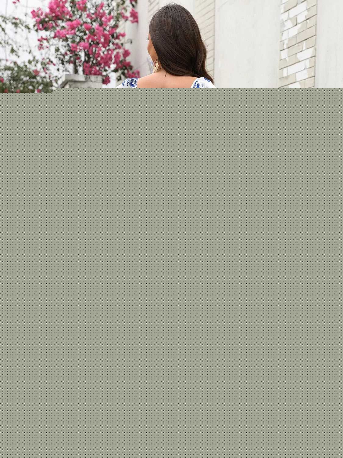 Plus Size Ruffled Printed Sweetheart Neck Maxi Cami Dress