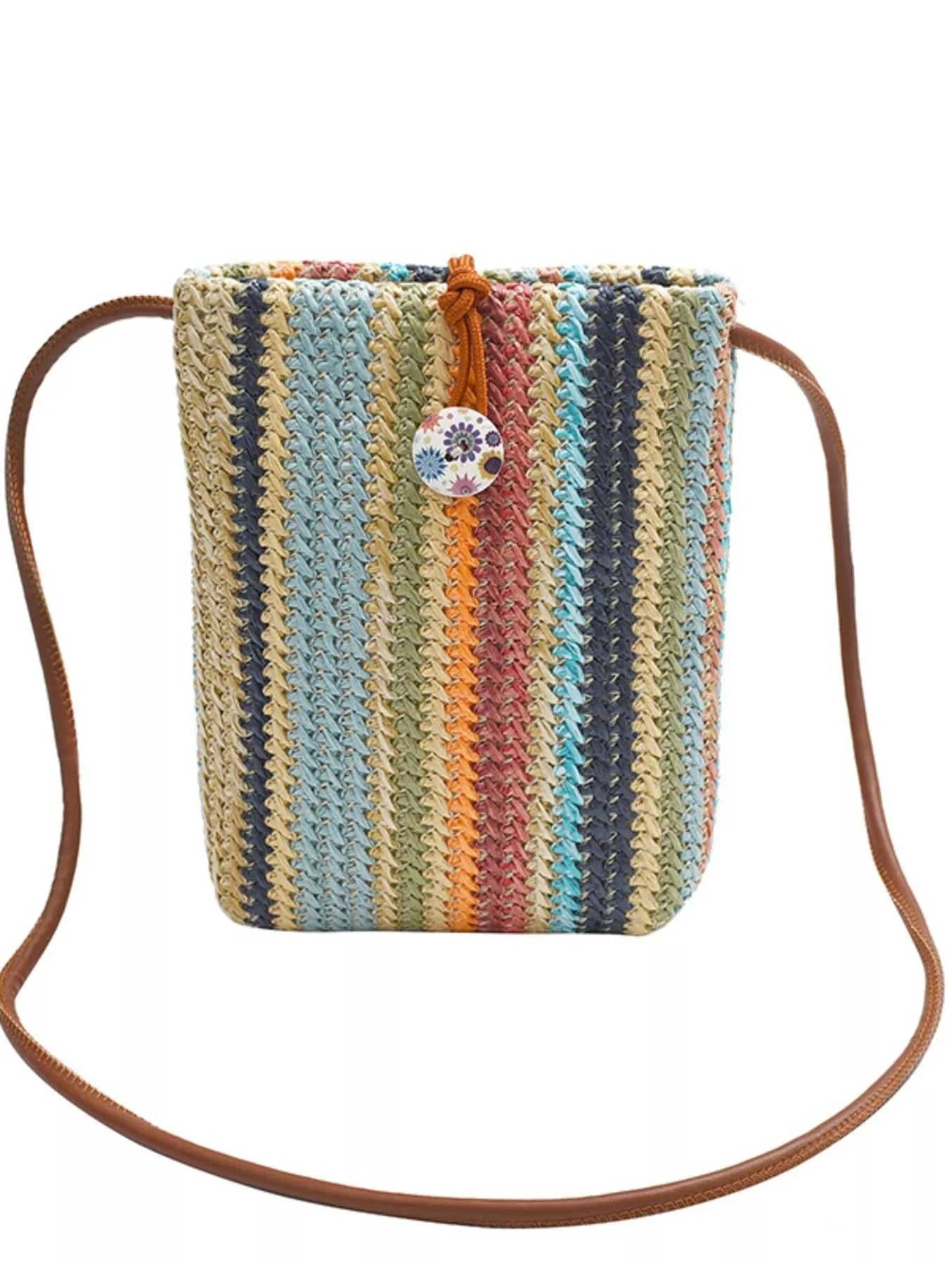 Straw Woven Crossbody Bag