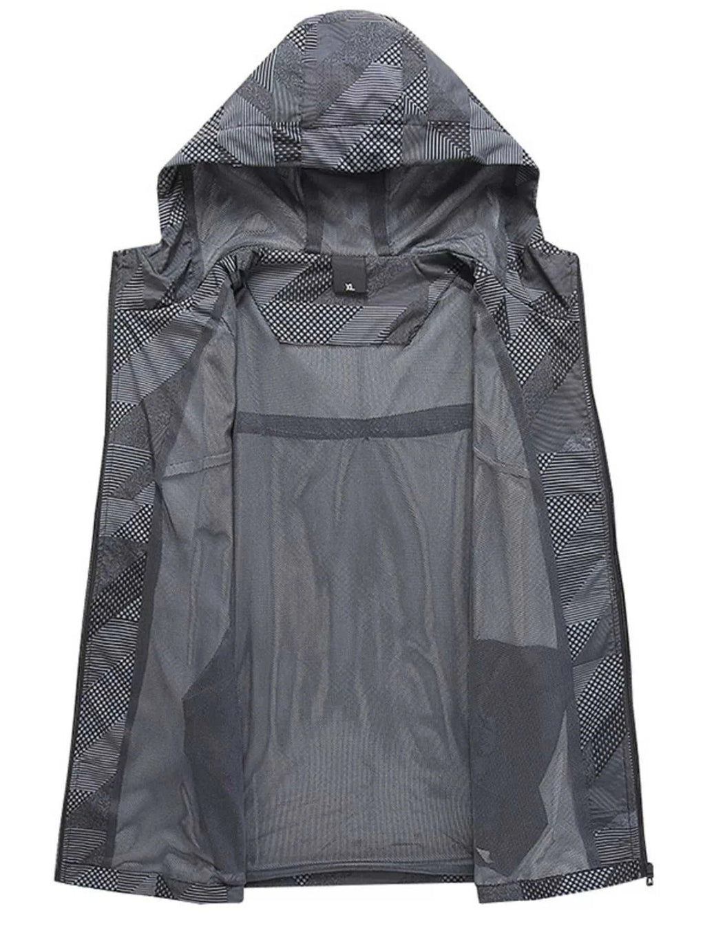 Men's Full Size Zip Up Hooded Jacket Plus Size