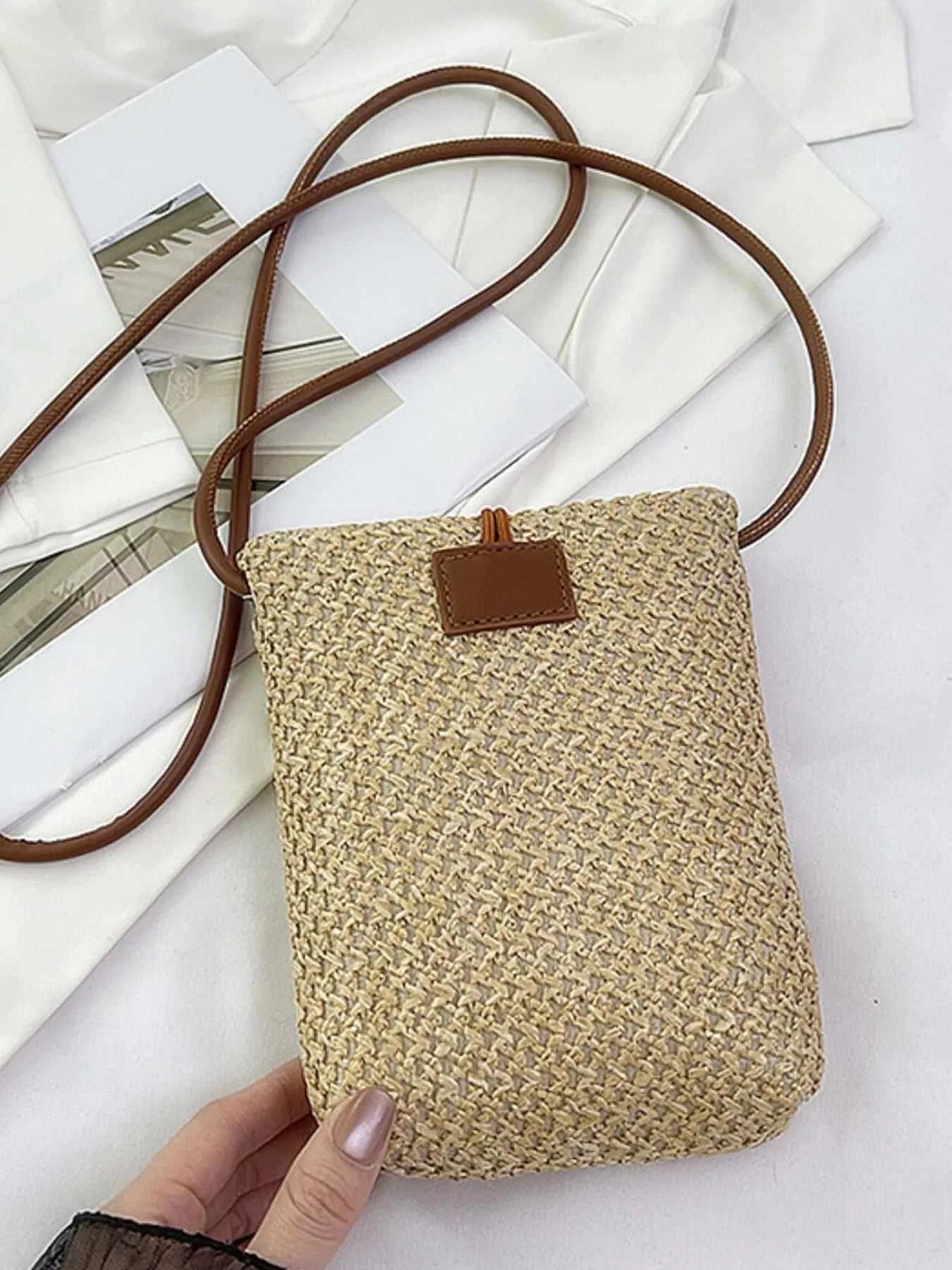 Straw Woven Crossbody Bag