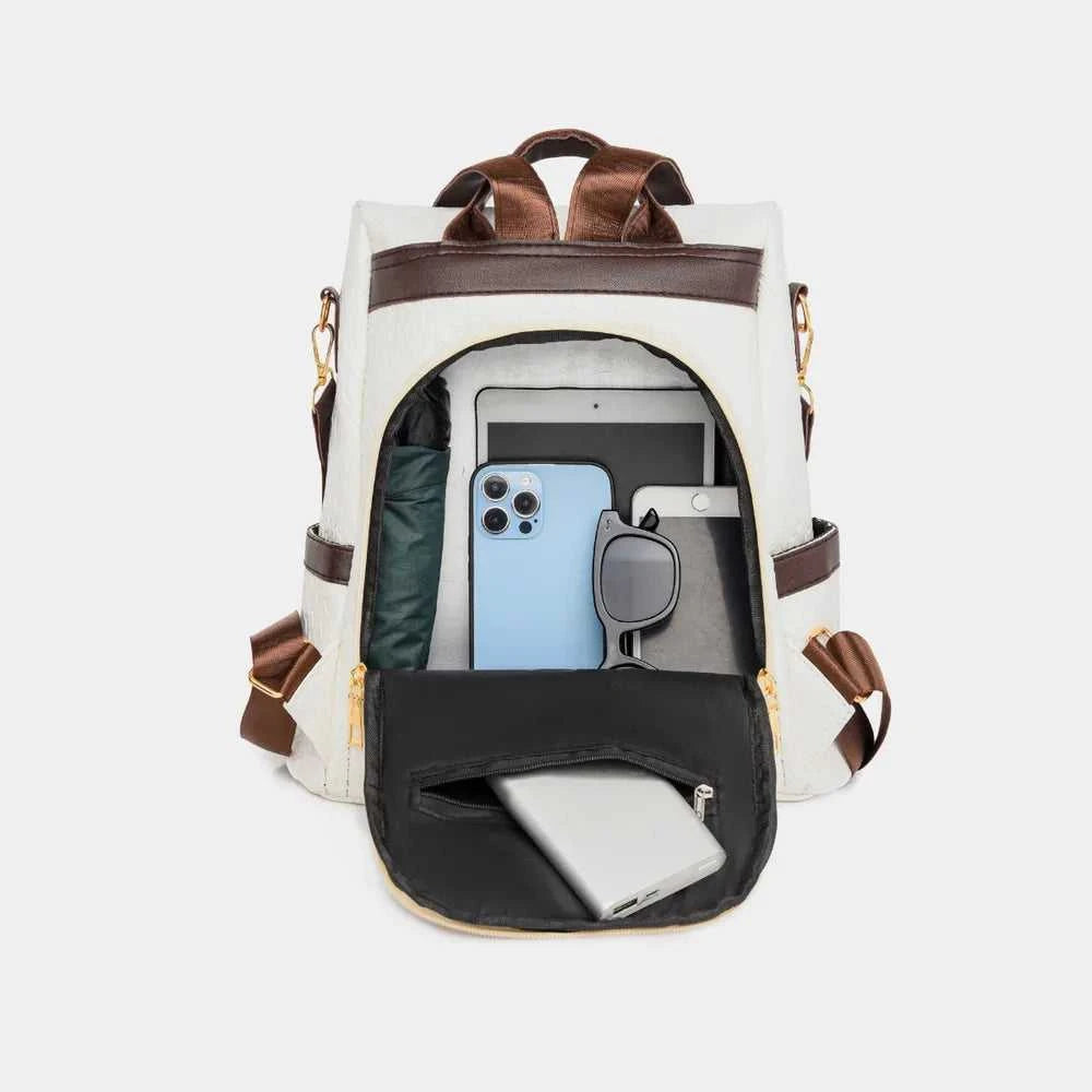 PU Leather Backpack Bag