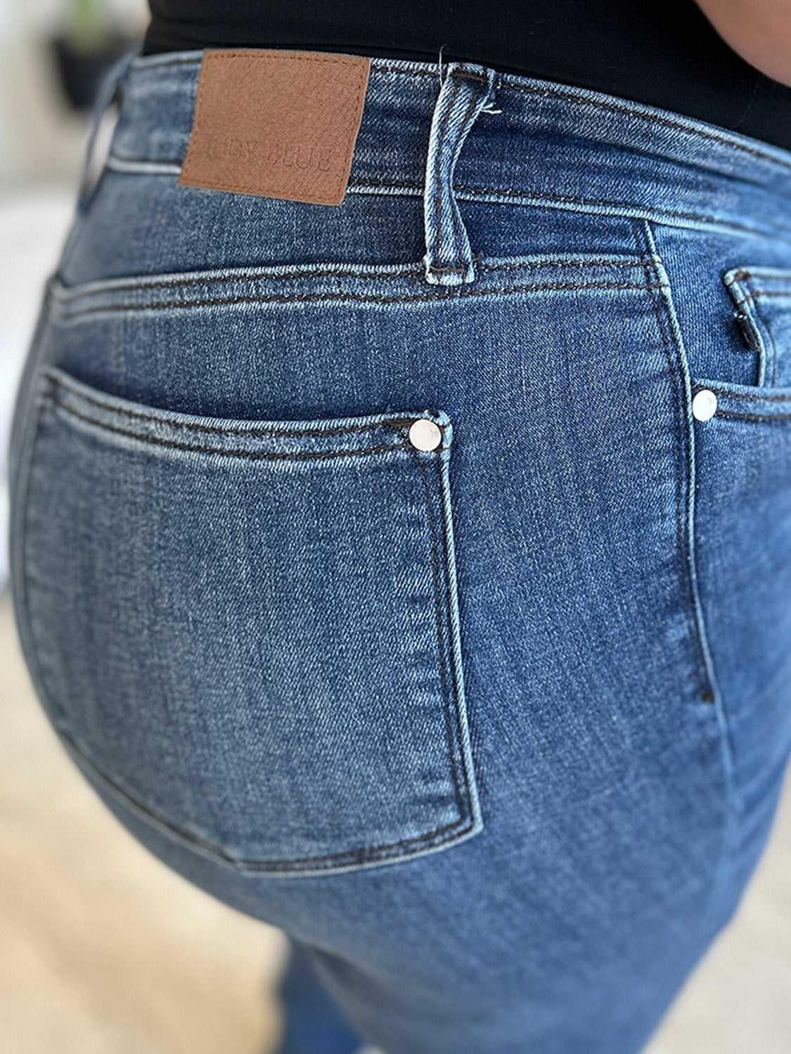 Judy Blue Full Size High Waist Distressed Skinny Jeans -- 