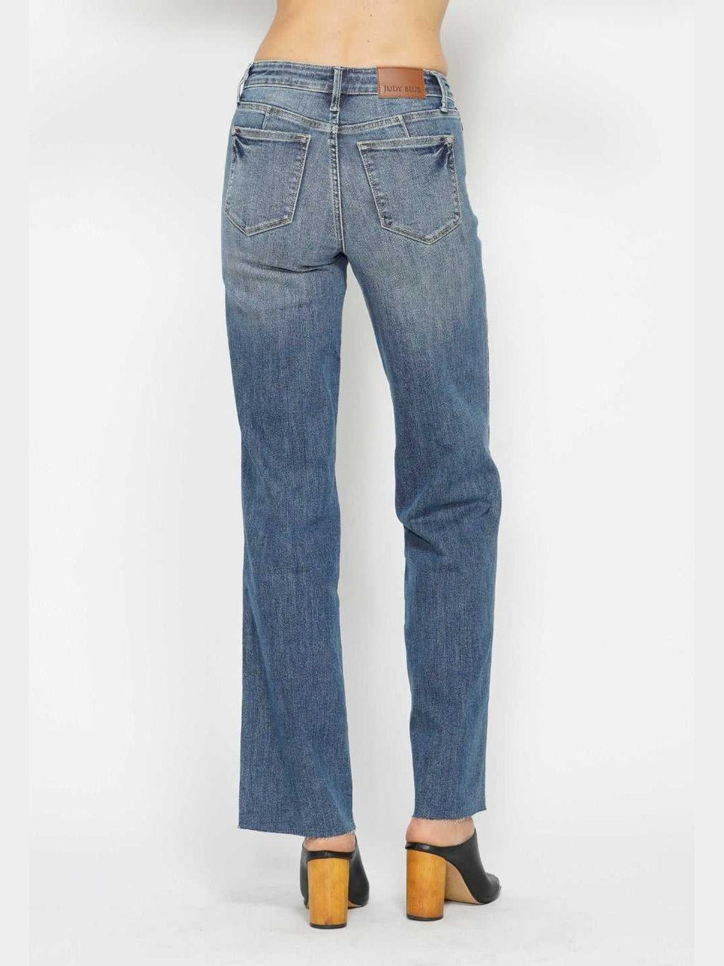 Judy Blue Full Size Tummy Control Straight Jeans -- 