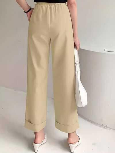 Full Size High Waist Pants -- 