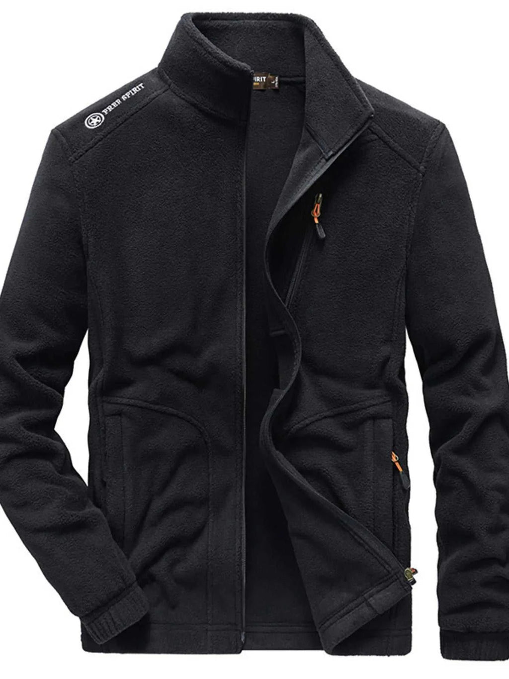 Men's Plus Size Zip Up Tactical Jacket with Pockets