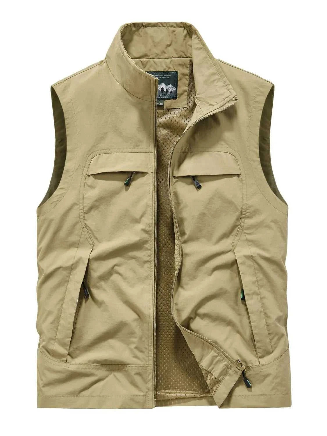 Men's Plus Size Zip Up Vest