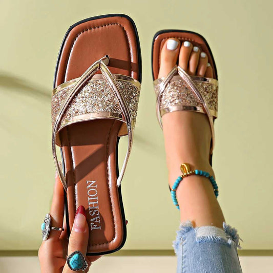Toe Post Flats Sandals