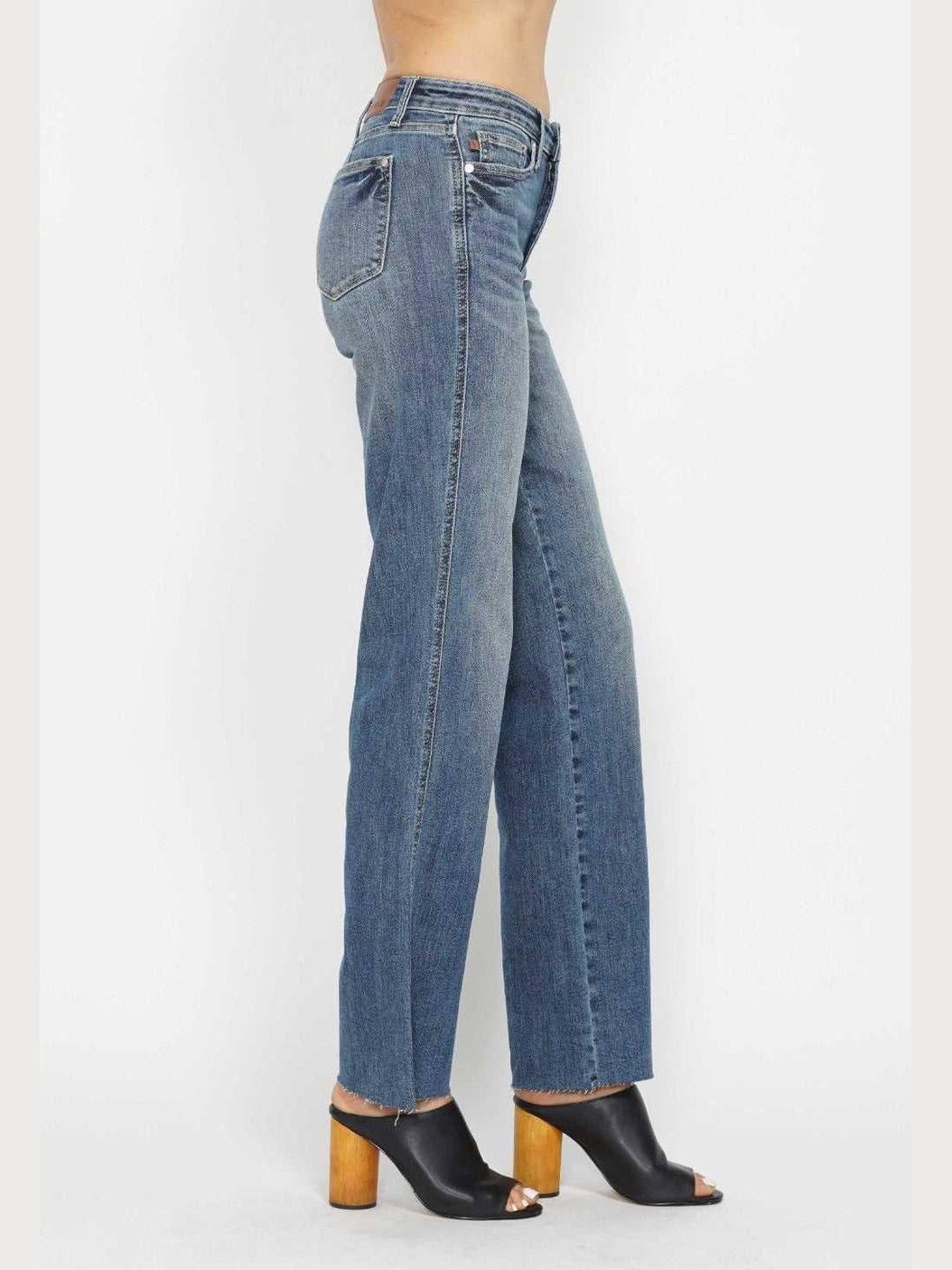 Judy Blue Full Size Tummy Control Straight Jeans -- 