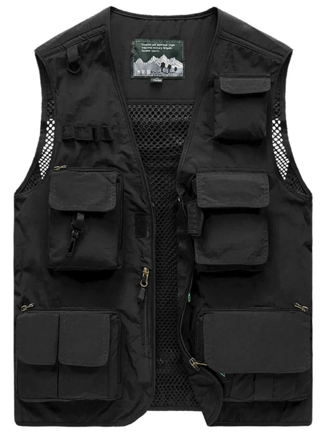 Men's Full Size Zip Up Vest Plus Size