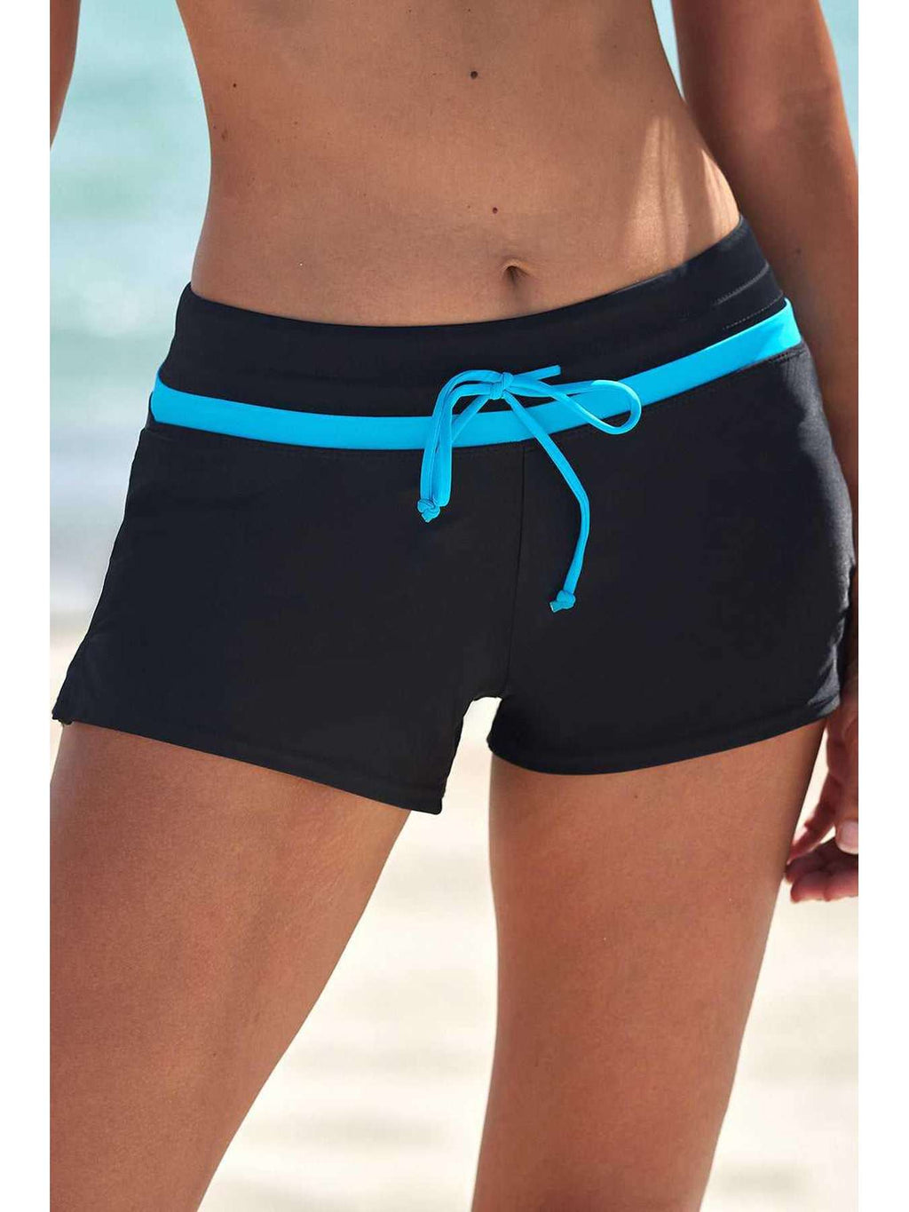 Full Size Drawstring Swim Shorts -- 