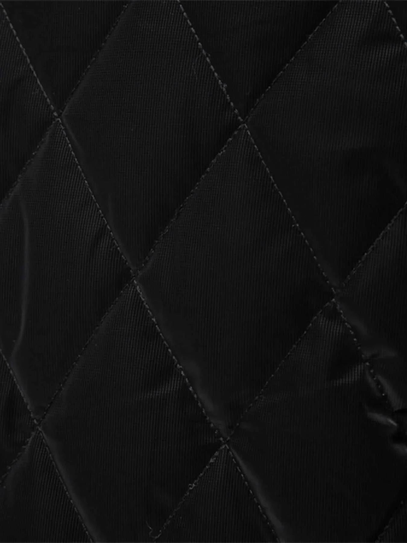 Men's Quilted Snap Down Long Sleeve Jacket