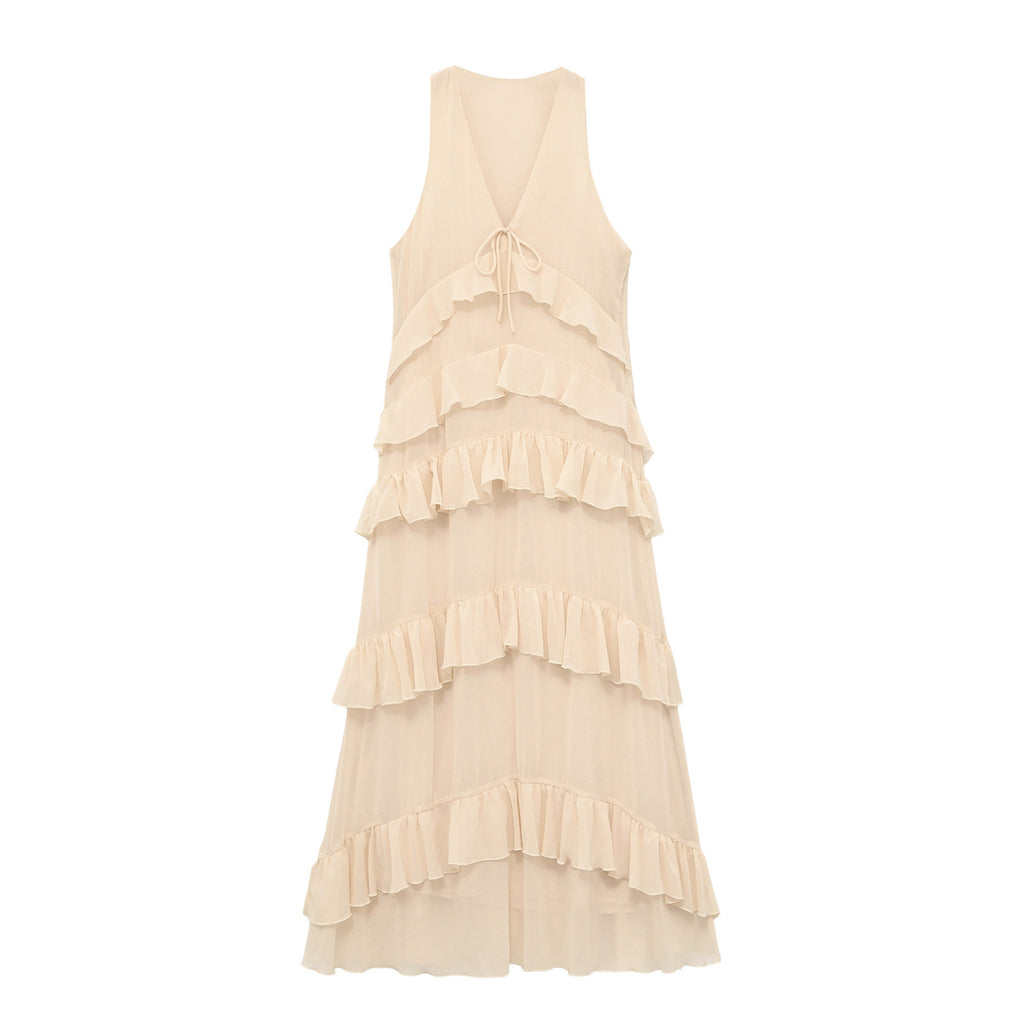 Stacked decorative MIDI dress