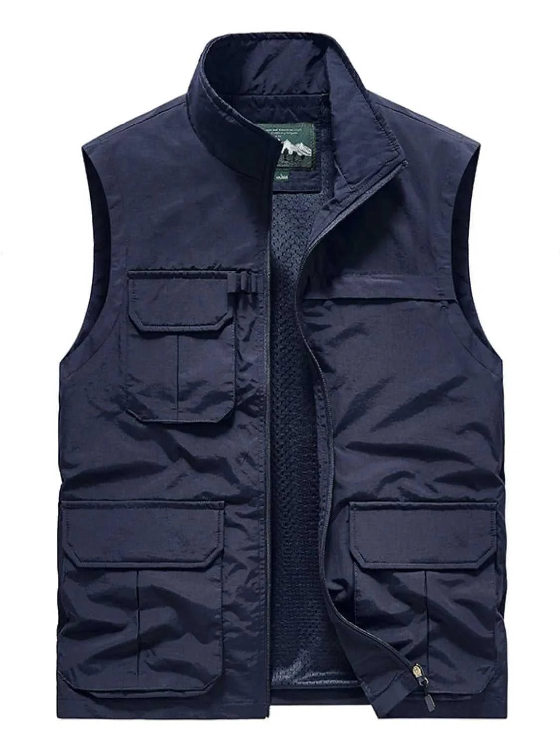 Men's Plus Size Zip Up Vest