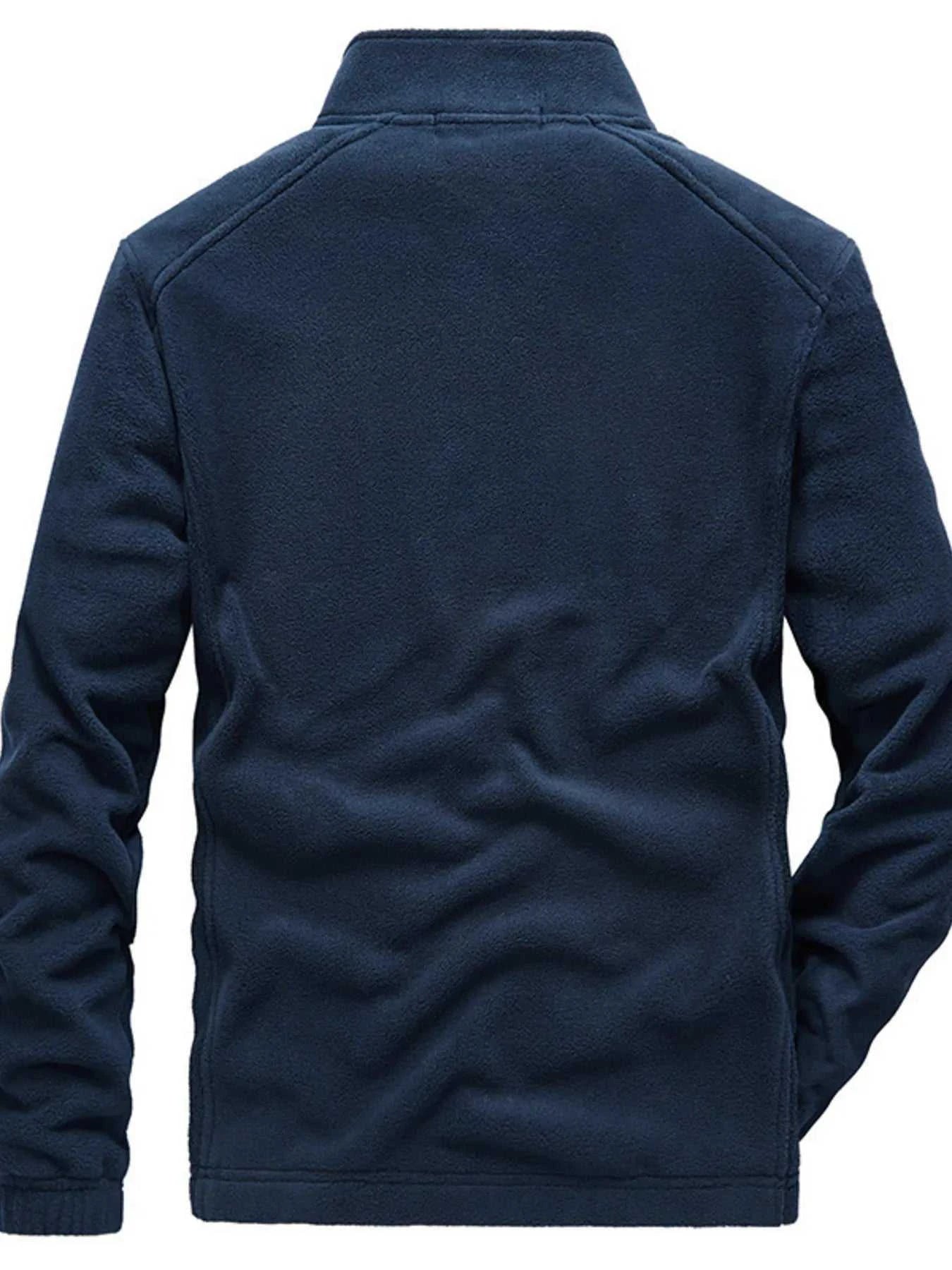 Men's Plus Size Zip Up Tactical Jacket with Pockets