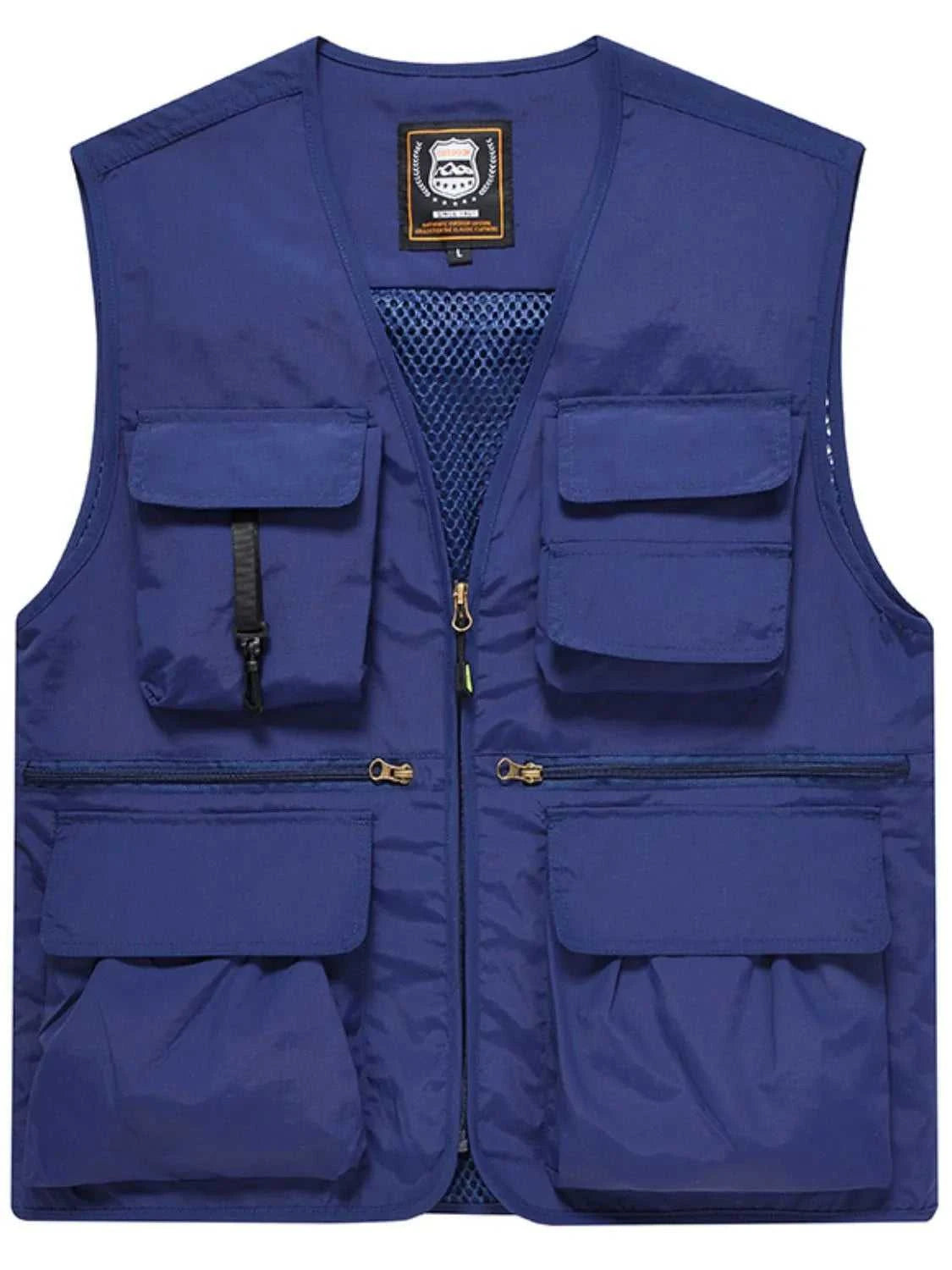 Men's Plus Size Zip Up Vest