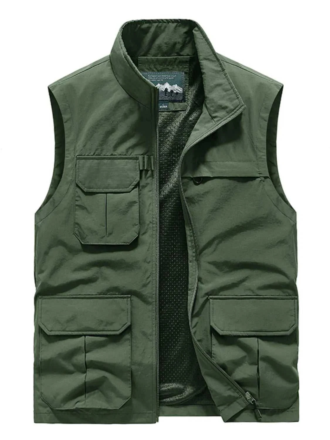 Men's Plus Size Zip Up Vest