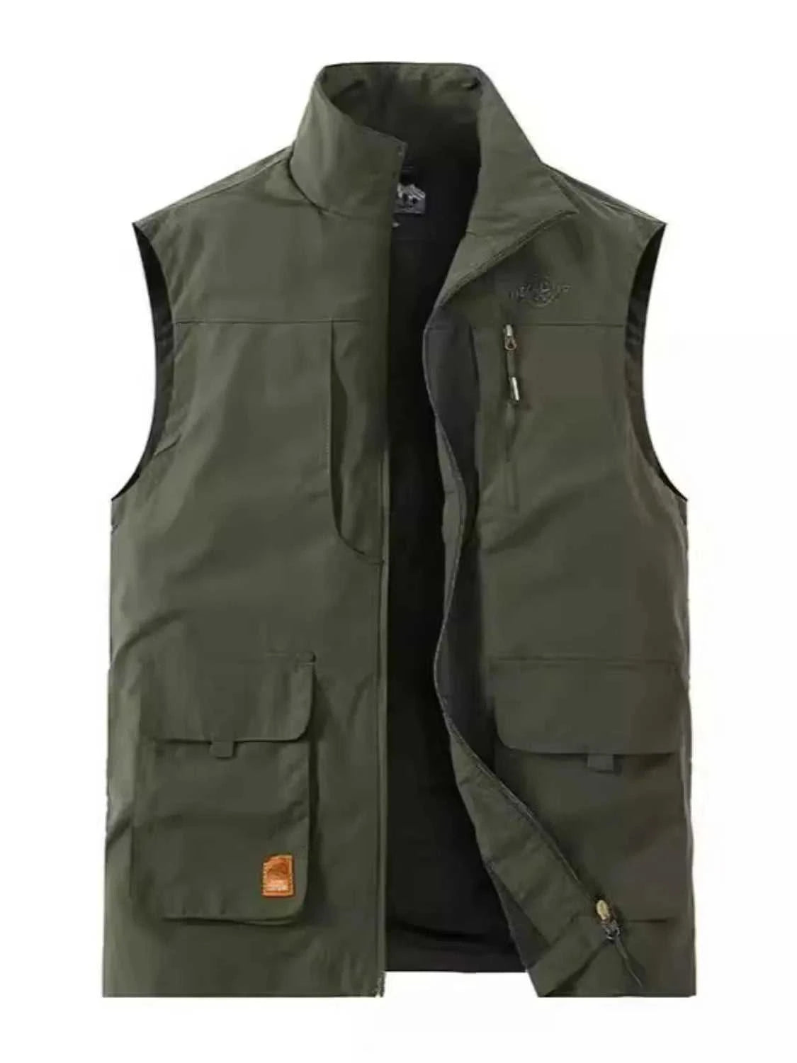 Men's Plus Size Zip Up Vest
