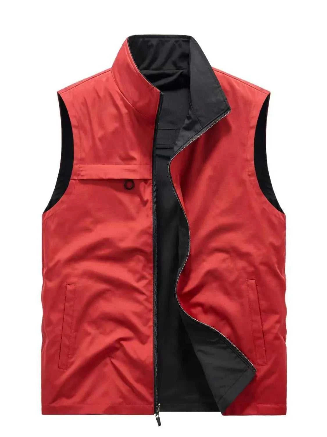 Men's Plus Size Zip Up Vest