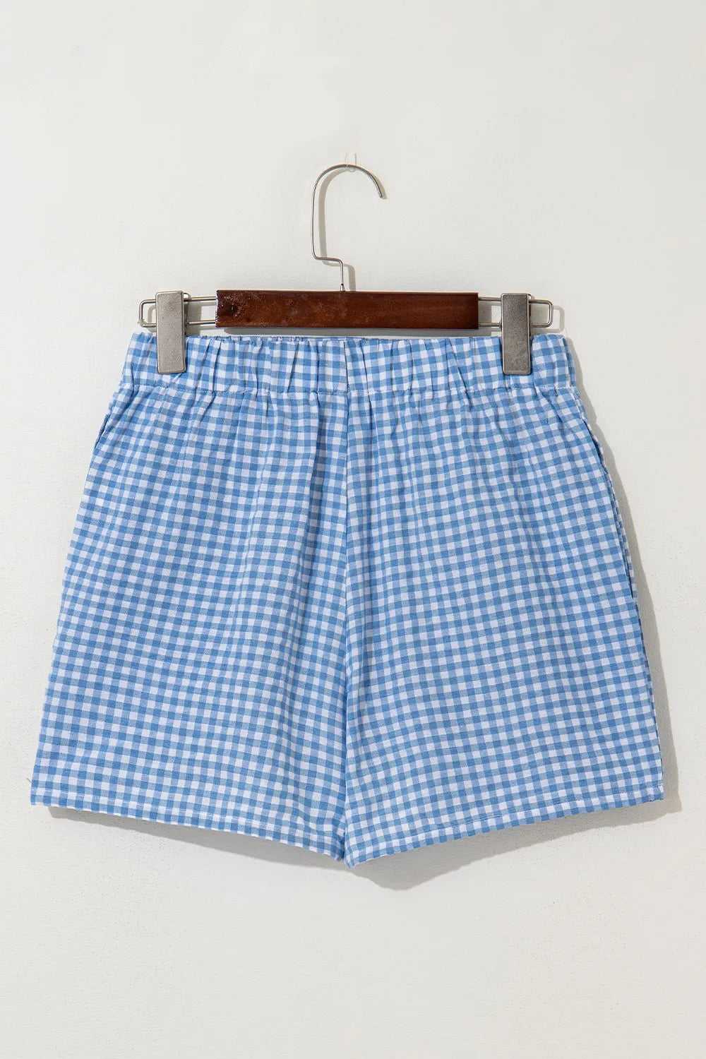 Plaid Gingham High Waist Shorts